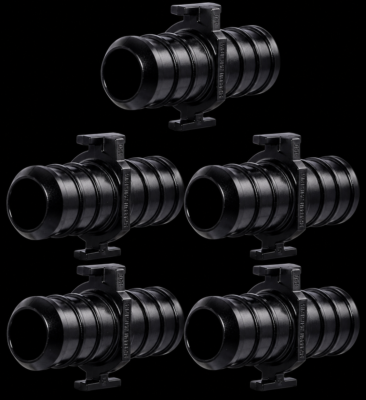 1/2 Inch PEX Poly Crimp Coupling (5 Pack)
